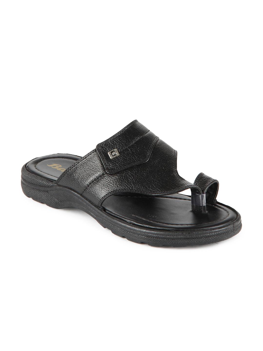 Buy Bata Men Black Topper Sandals Sandals for Men 145123 Myntra - Main Image