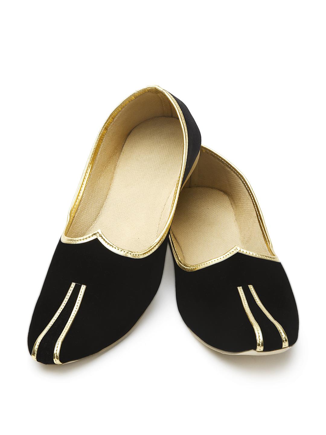 Buy Manyavar Men Black Juttis Sandals for Men 536602 Myntra