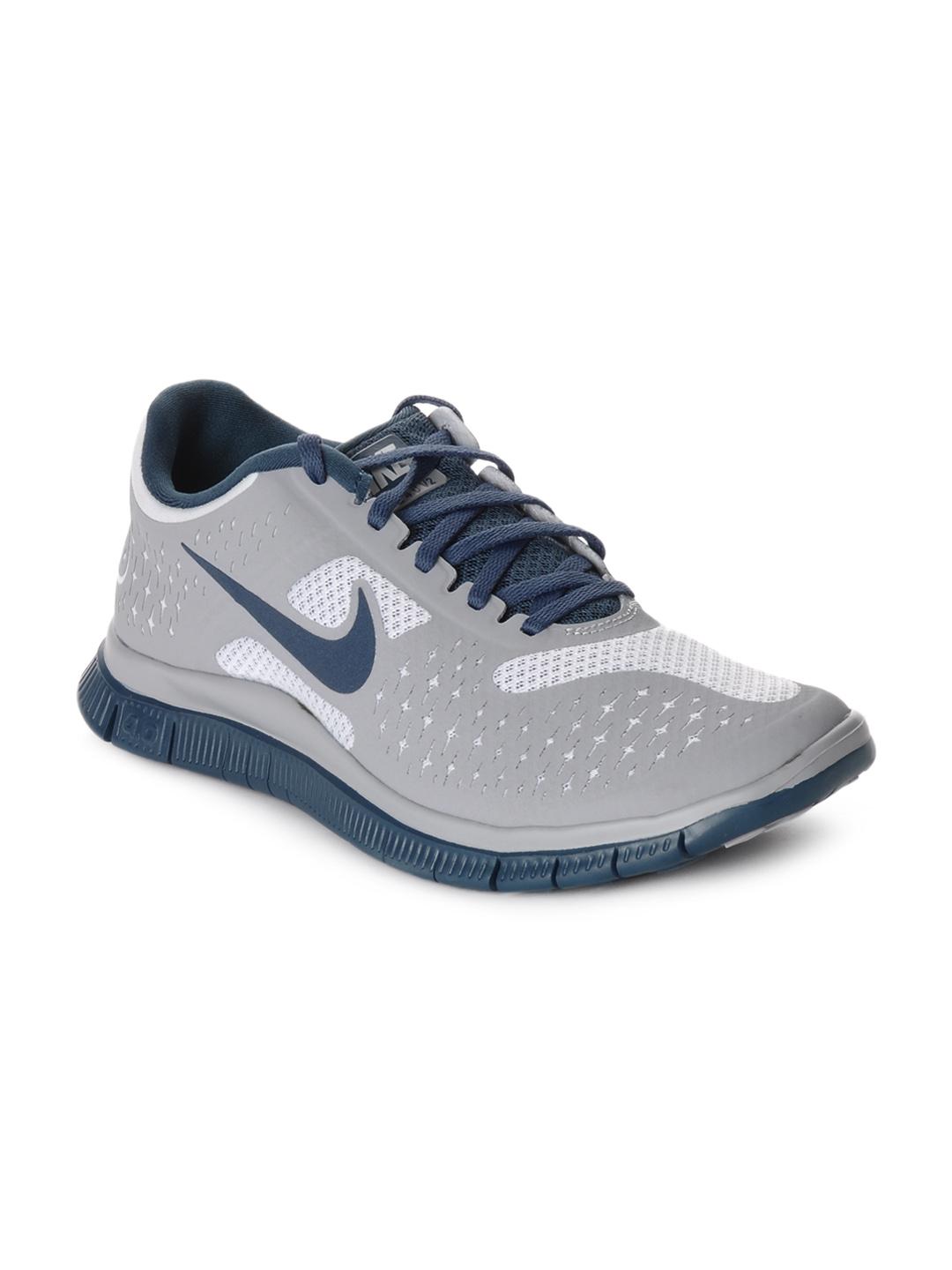 Buy Nike Men Free V2 Grey Blue Sports Shoes Sports Shoes