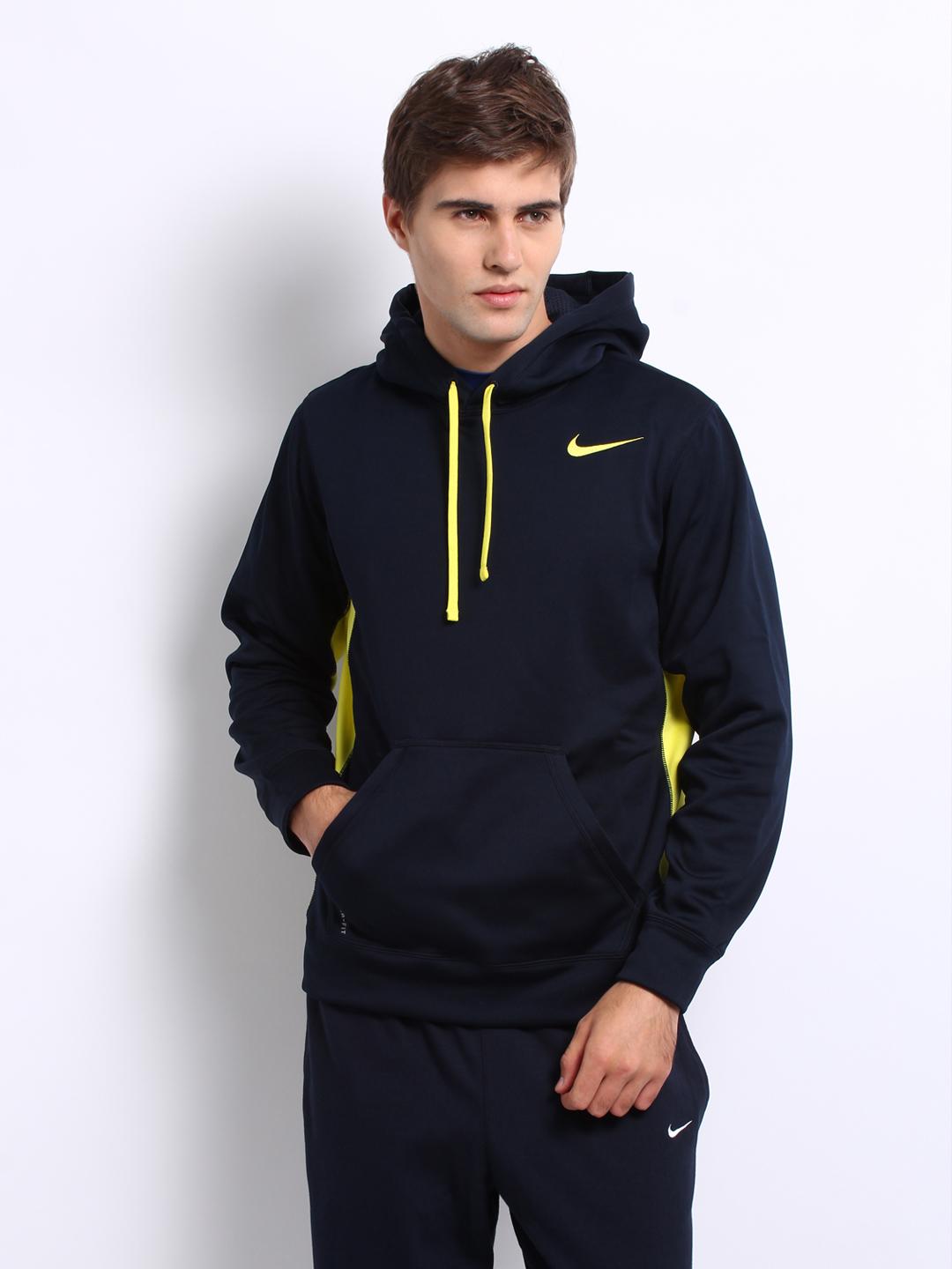 yellow and blue nike hoodie