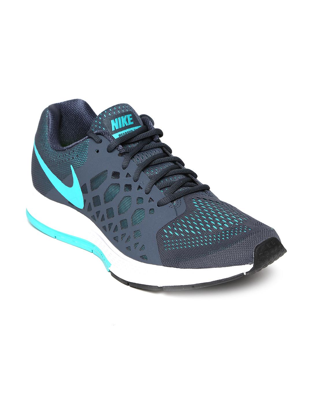 Buy Nike Men Grey Green Air Zoom Pegasus 31 Running Shoes