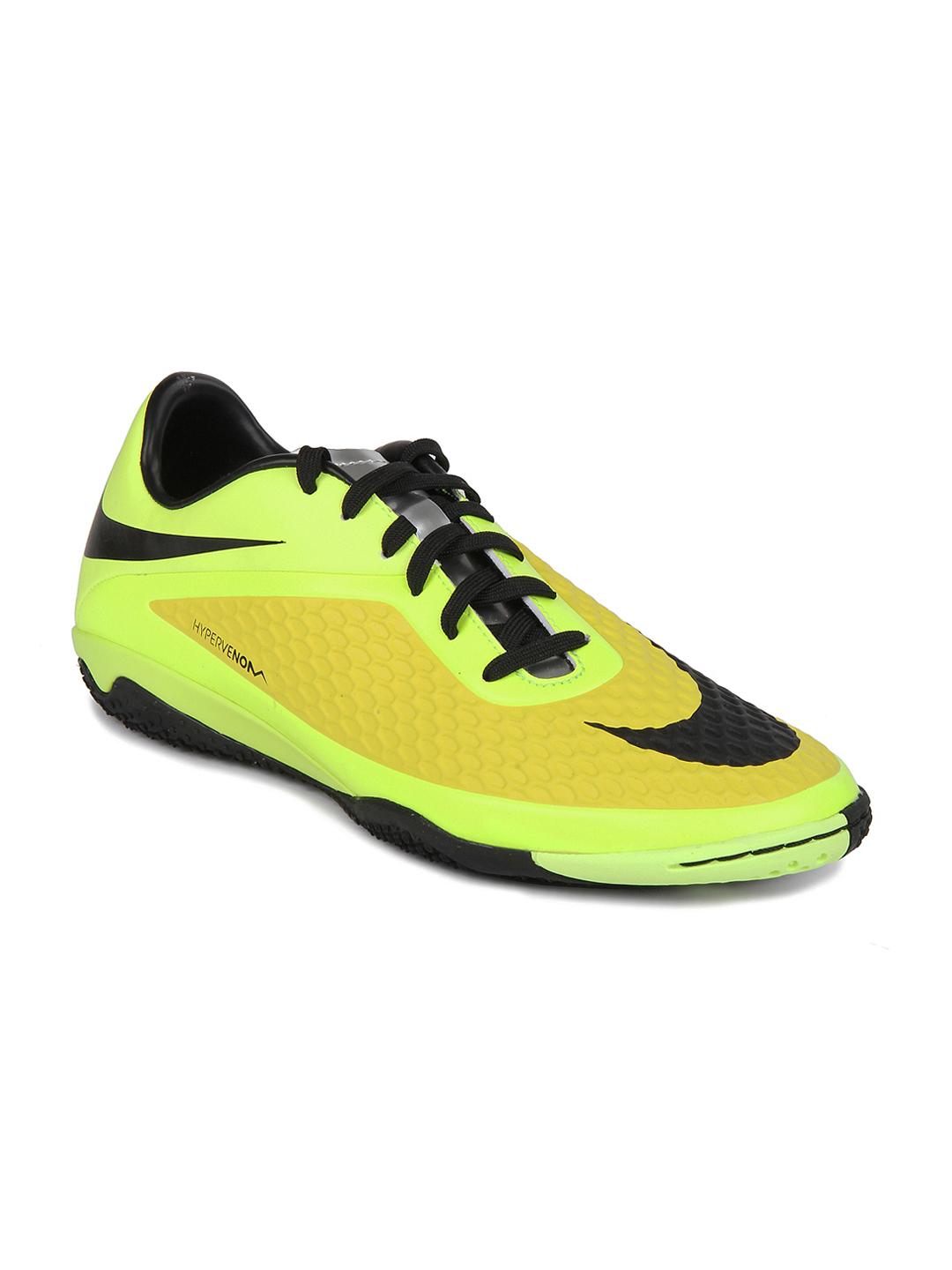 Buy Nike Men Neon Green & Yellow Hypervenom Phelon IC Sports Shoes