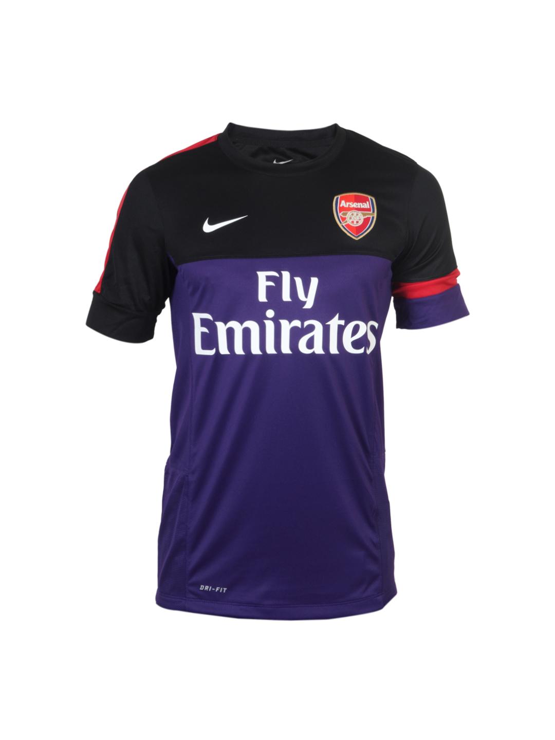 Buy Nike Men Purple Arsenal Jersey - Tshirts for Men 67006 | Myntra