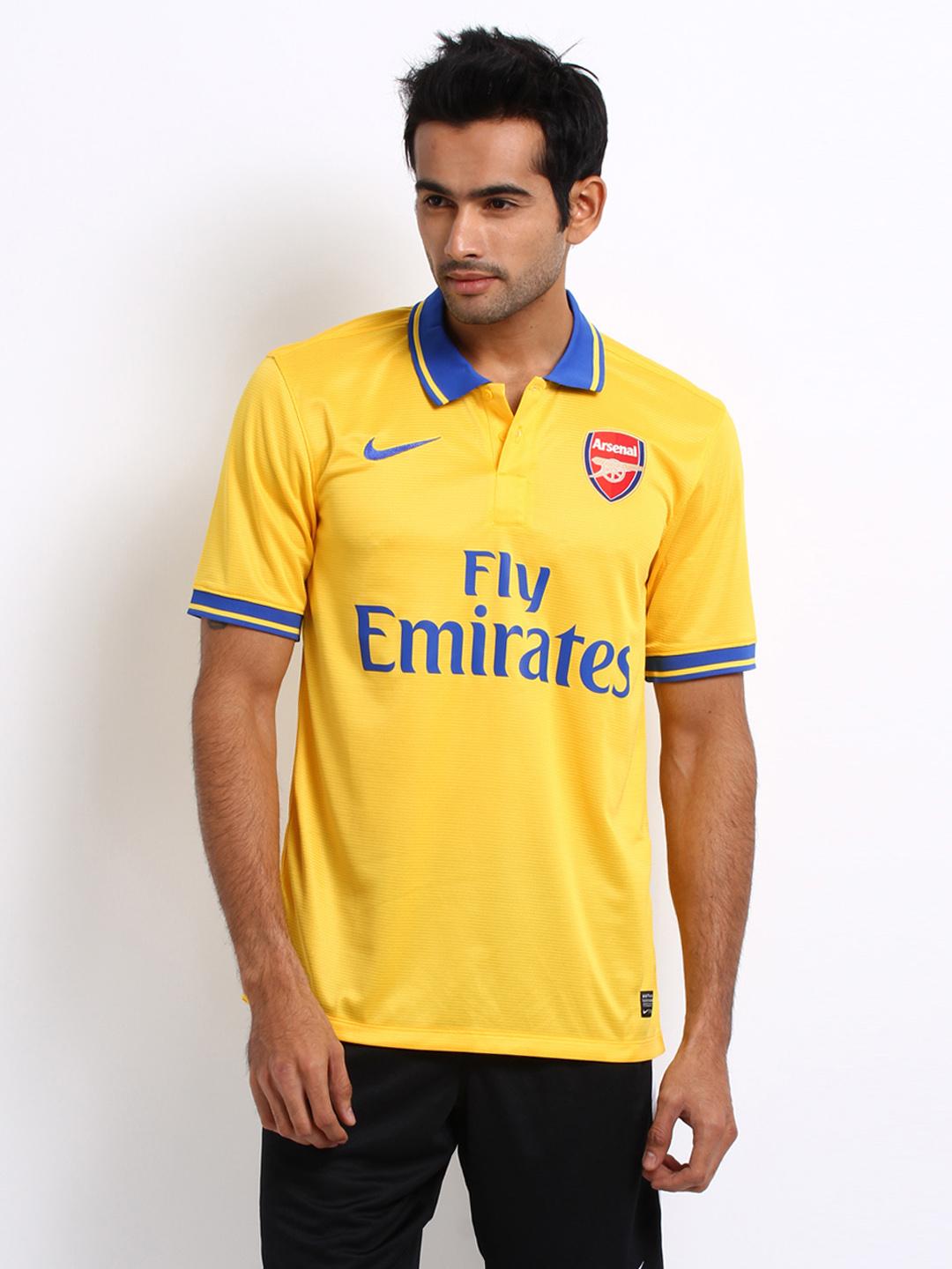 Nike Arsenal Yellow Training Top 2007-08 Arsenal Nike Training