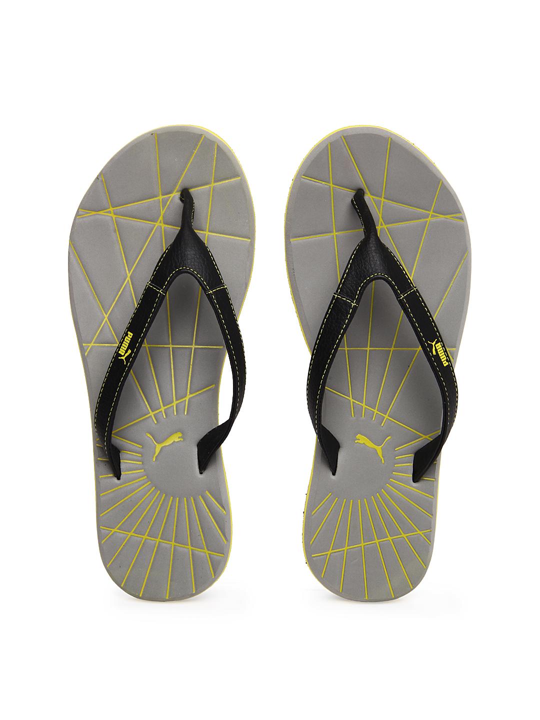 Buy Puma Men Black \u0026 Grey Webster Flip Flops - Flip Flops for Men 162144 |  Myntra