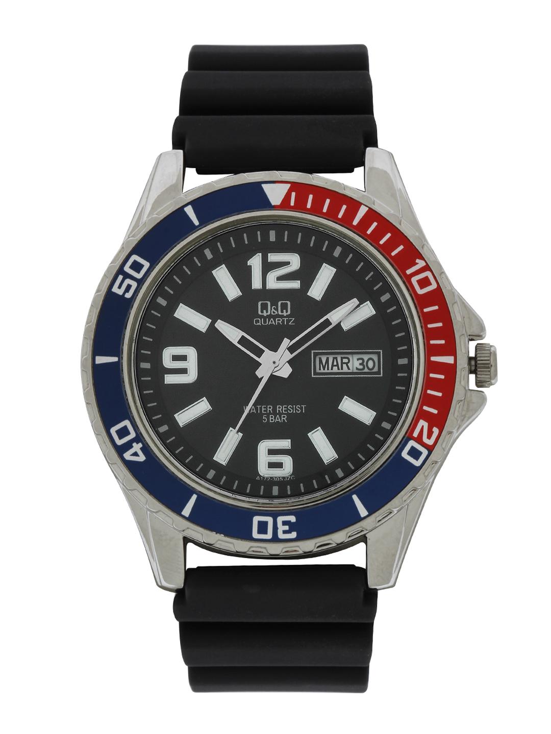 Buy Q&Q Men Black Dial Watch A172-305Y Watches for Men 309285