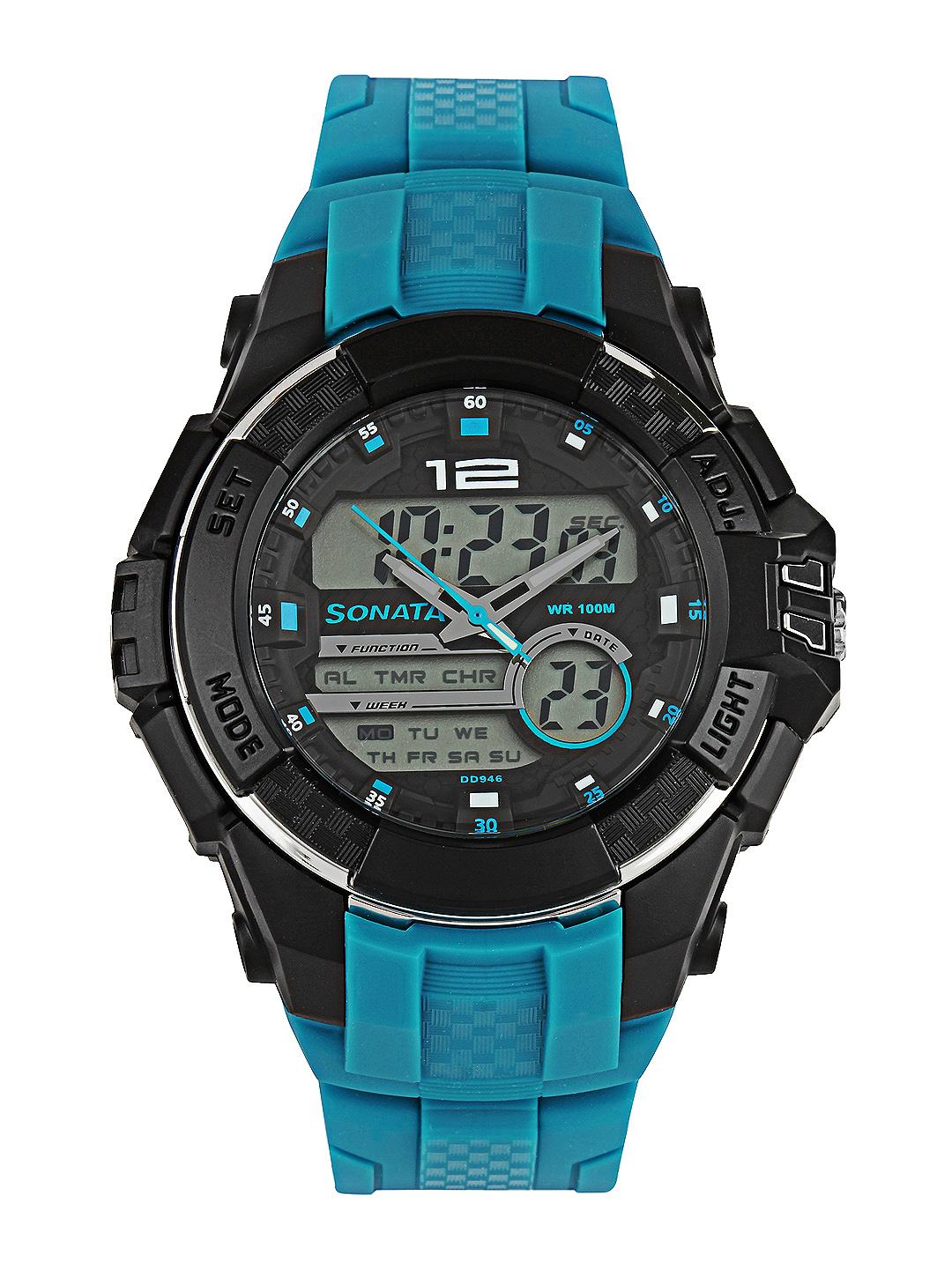 Mens Watches Sonata Analog Digital Watch Price SF Quartz Analog