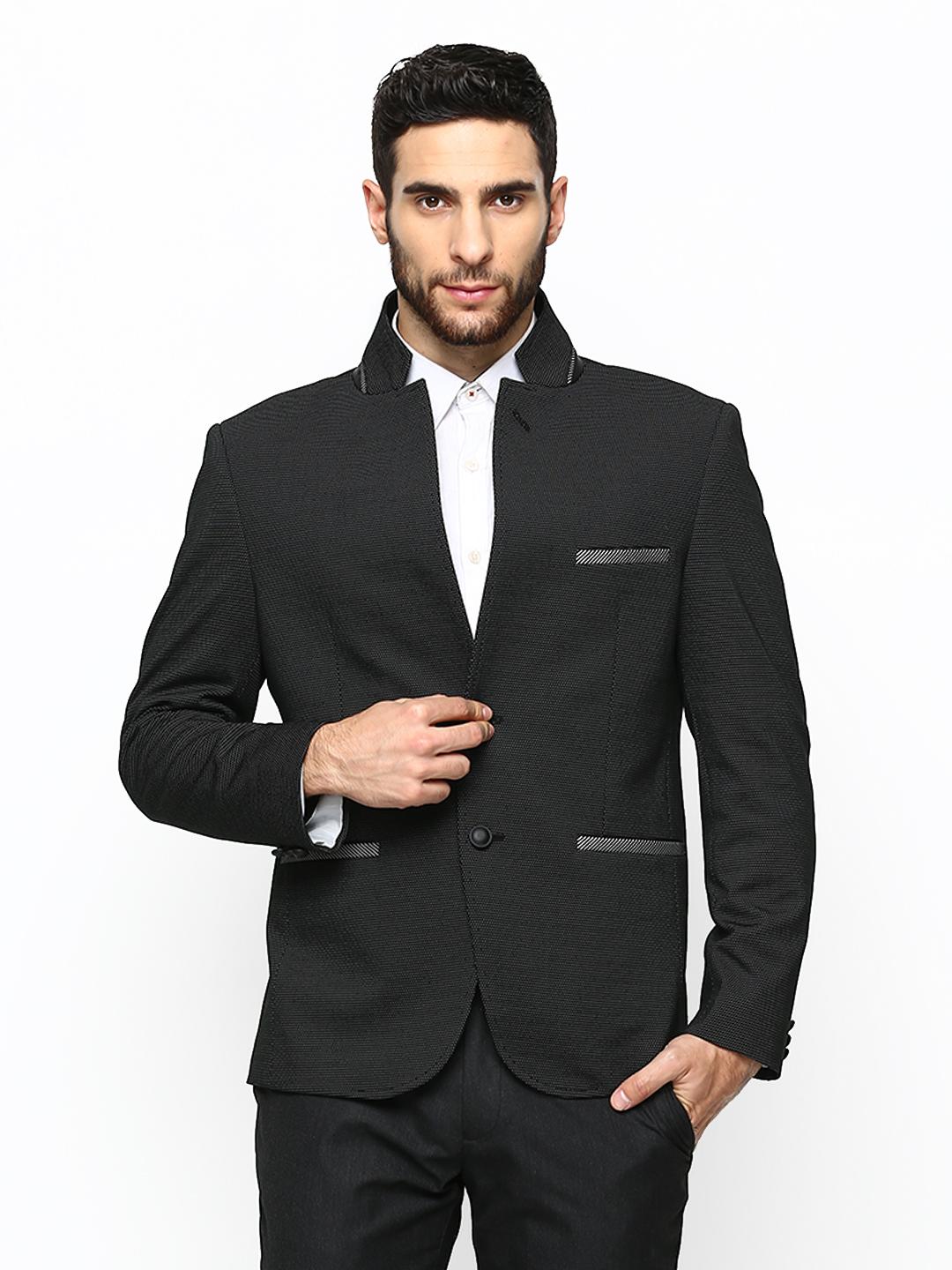 Buy Success Men Black Slim Fit Blazer Blazers for Men 538010