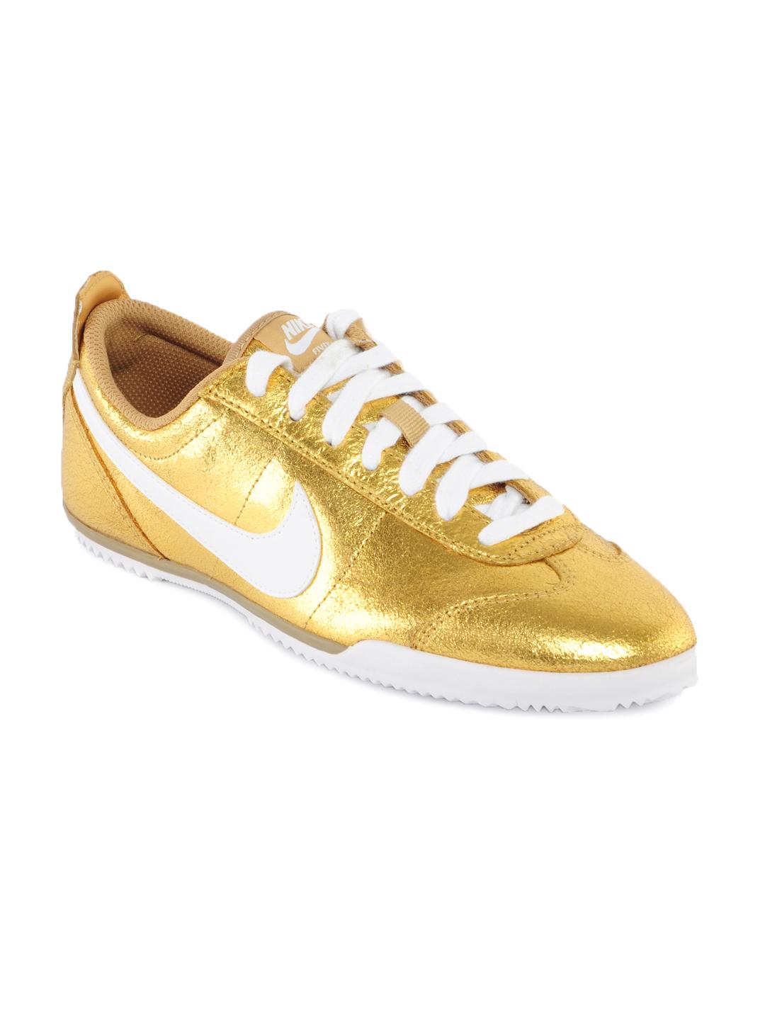 nike gold plated shoes