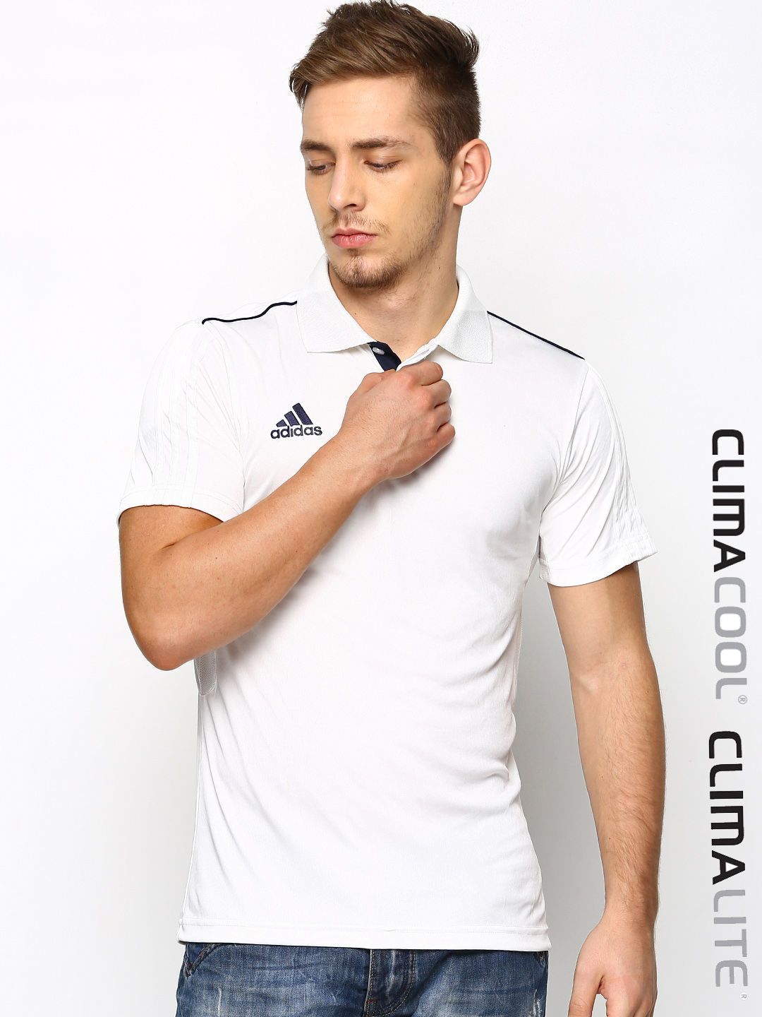 adidas cricket t shirt white