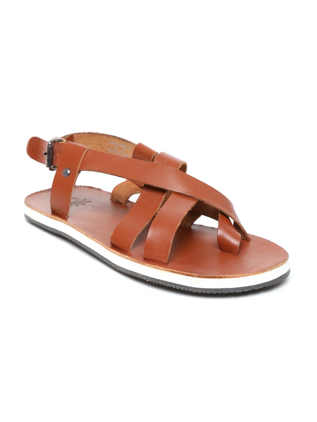 united colors of benetton men's leather sandals and floaters