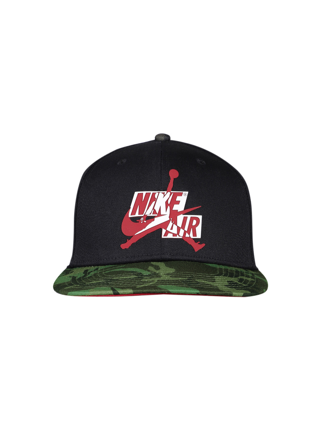 Nike Unisex Black & Olive Green Jordan Pro Snapback Cap
