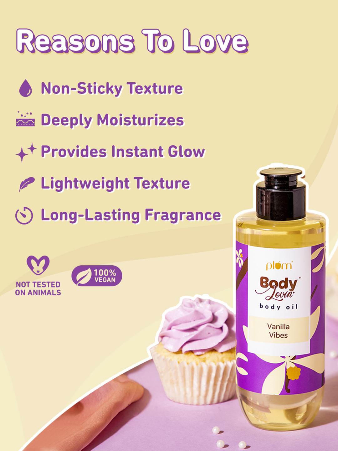 Plum BodyLovin' Vanilla Vibes Body Oil 200ml - Image 4