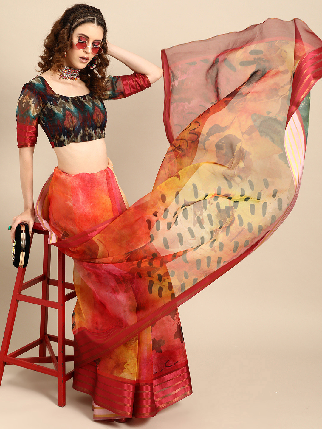 Stylish Organza Saree