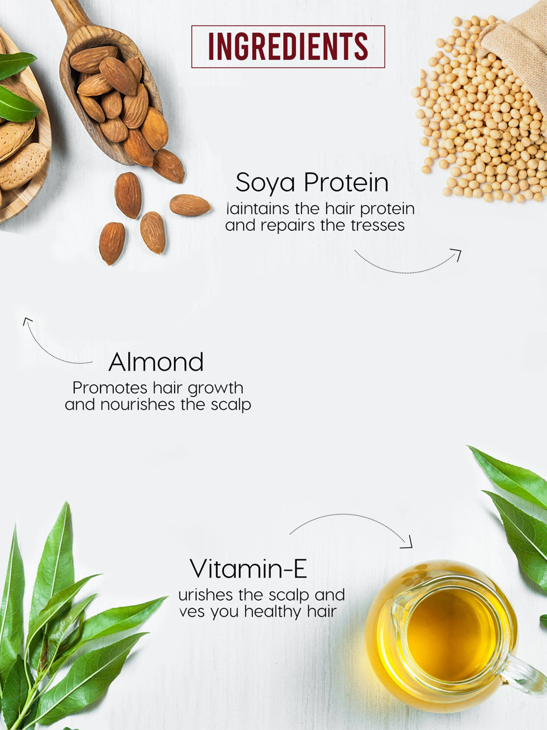 Buy Dabur Almond Hair Oil For Non Sticky Damage Free Hair With Soya Protein & Vitamin E 500ml - - Personal Care for Unisex - Image 5