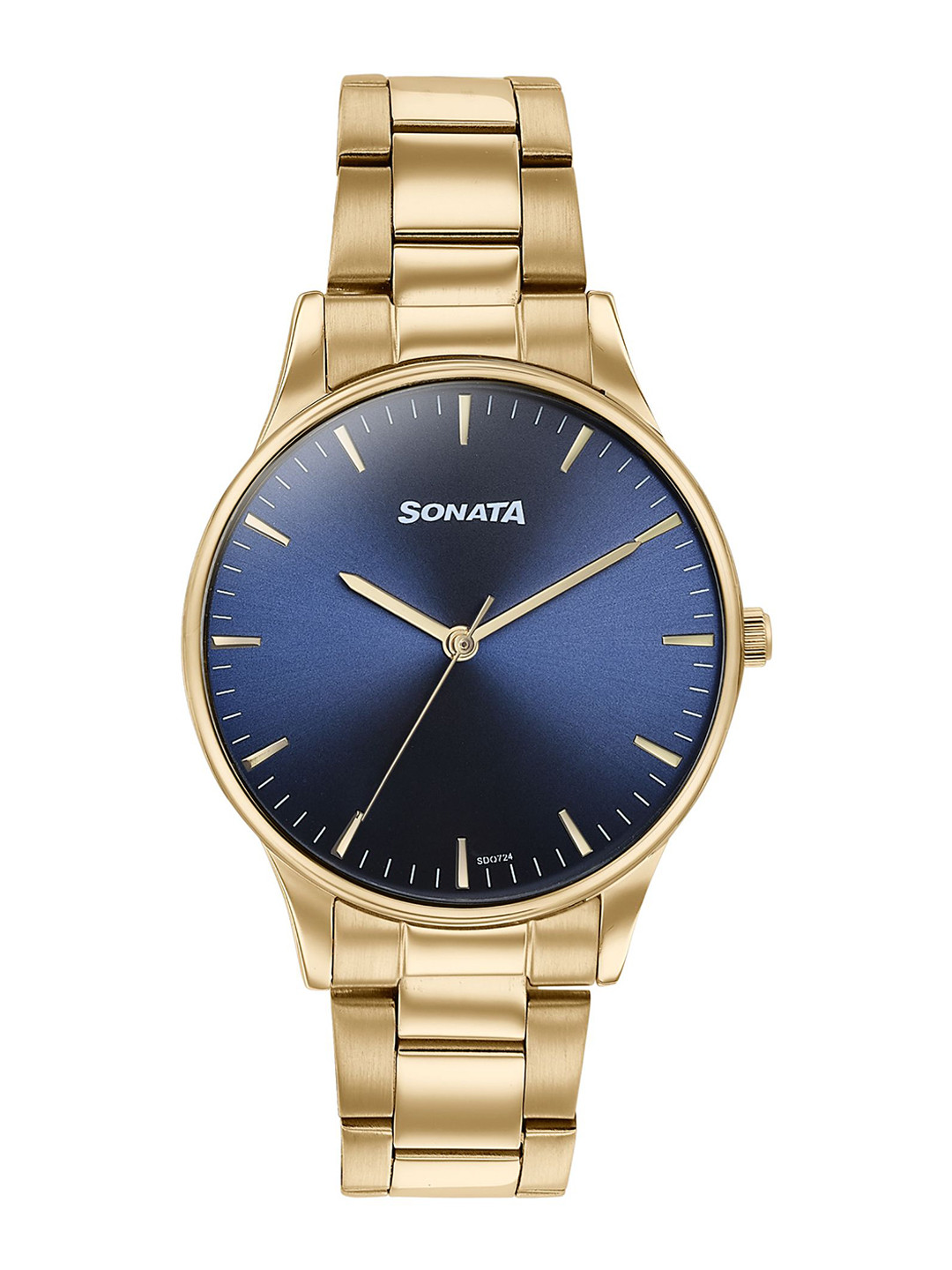 Sonata Quartz Analog With Midnight Blue Dial Watch For Men - 77144ym01