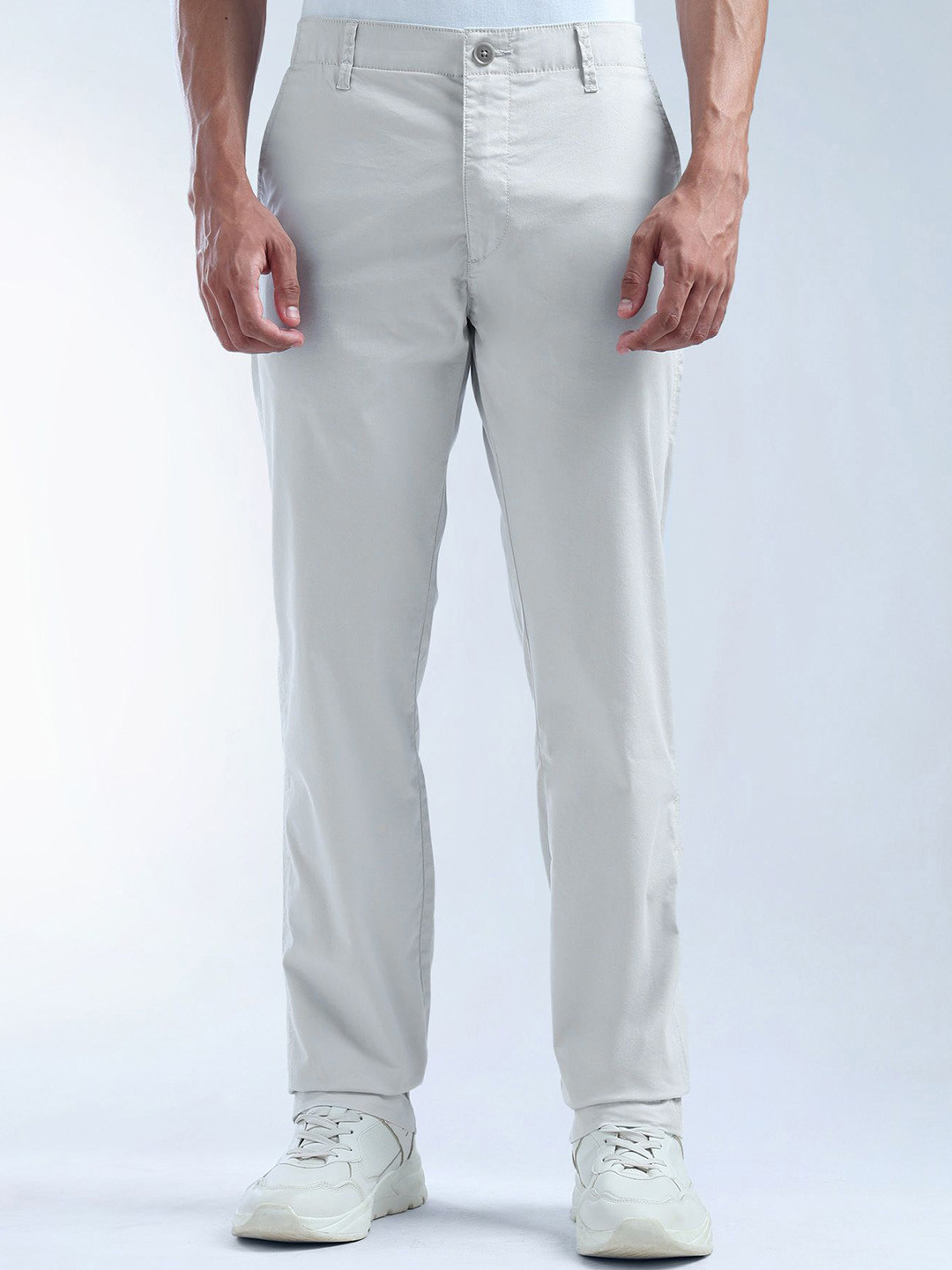 Flying Machine Men Classic Straight Fit Chinos Trousers