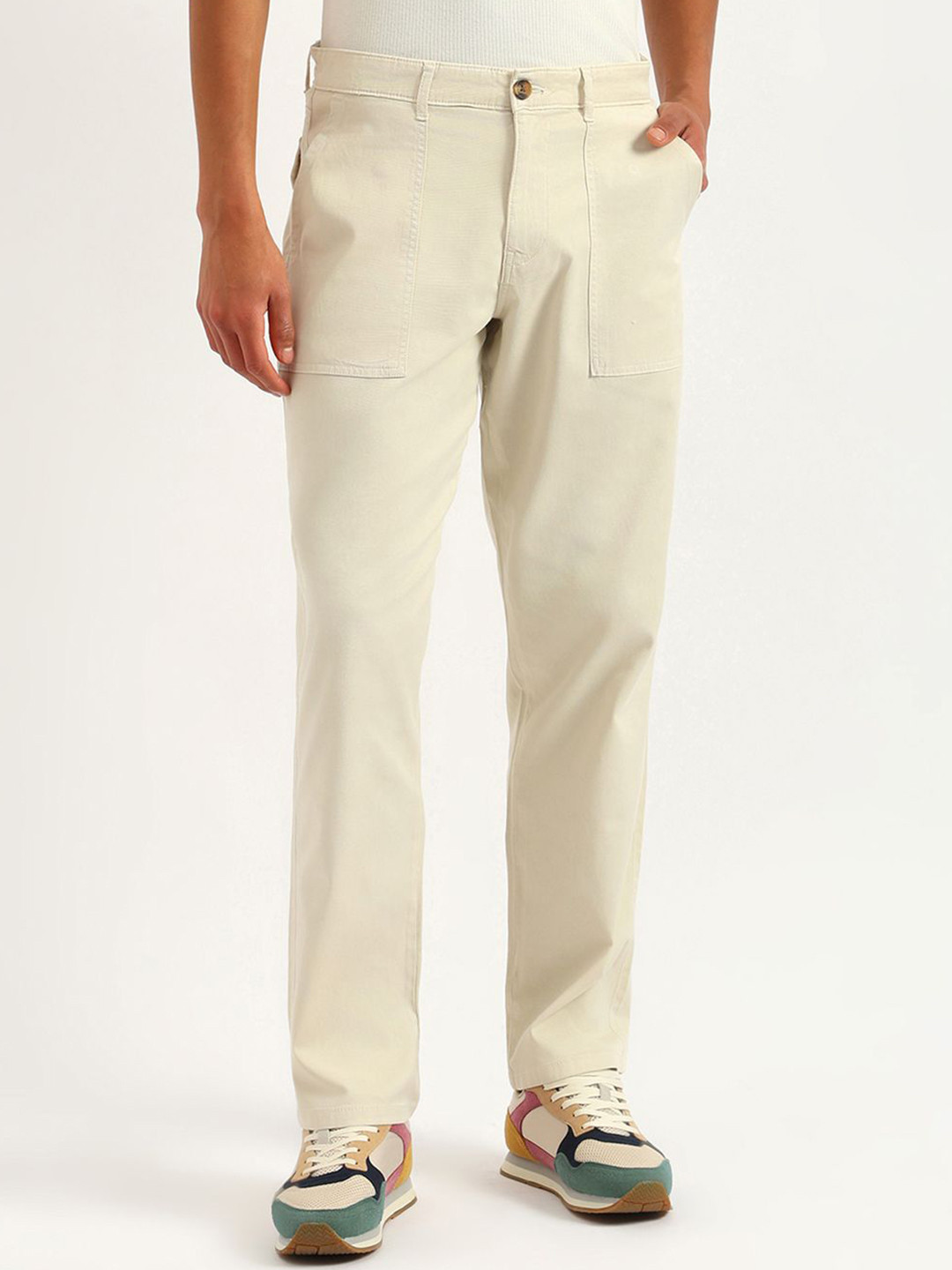 United Colors of Benetton Men Straight Fit Trousers