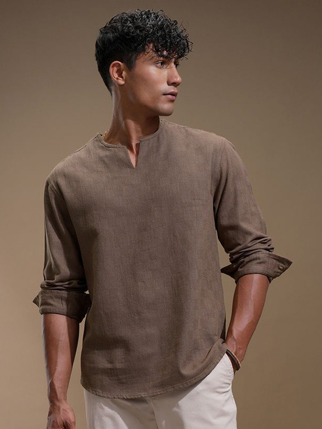 HIGHLANDER Men Opaque Casual Relaxed Fit Shirt