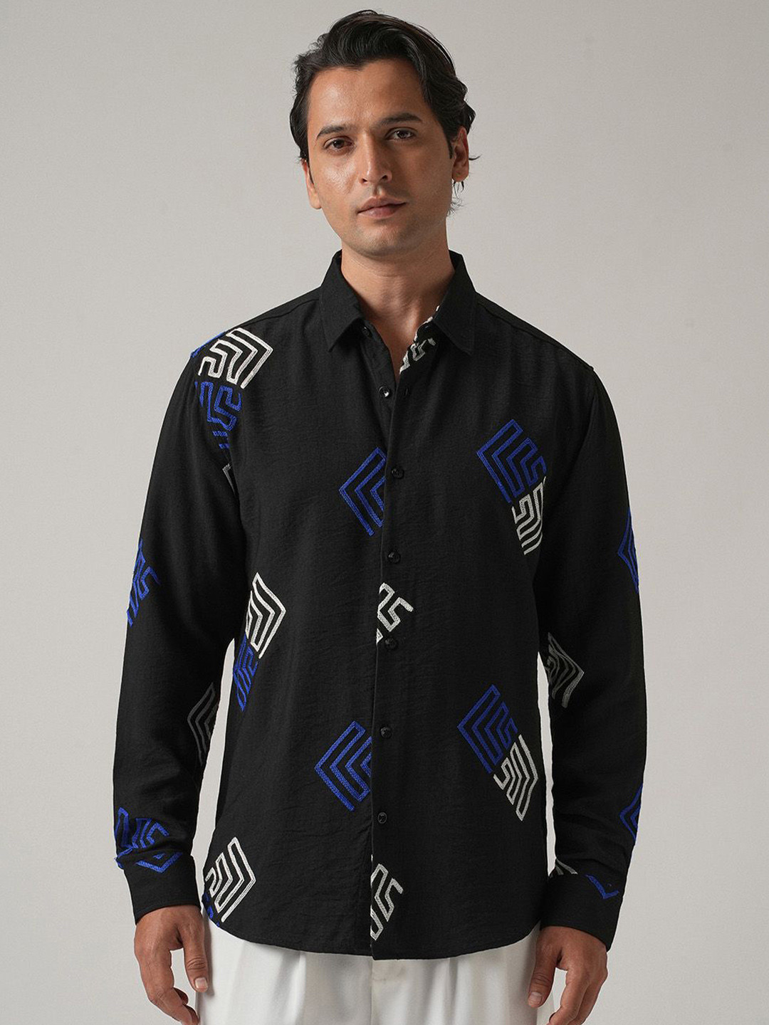 Banana Club Men Classic Slim Fit Checked Casual Shirt