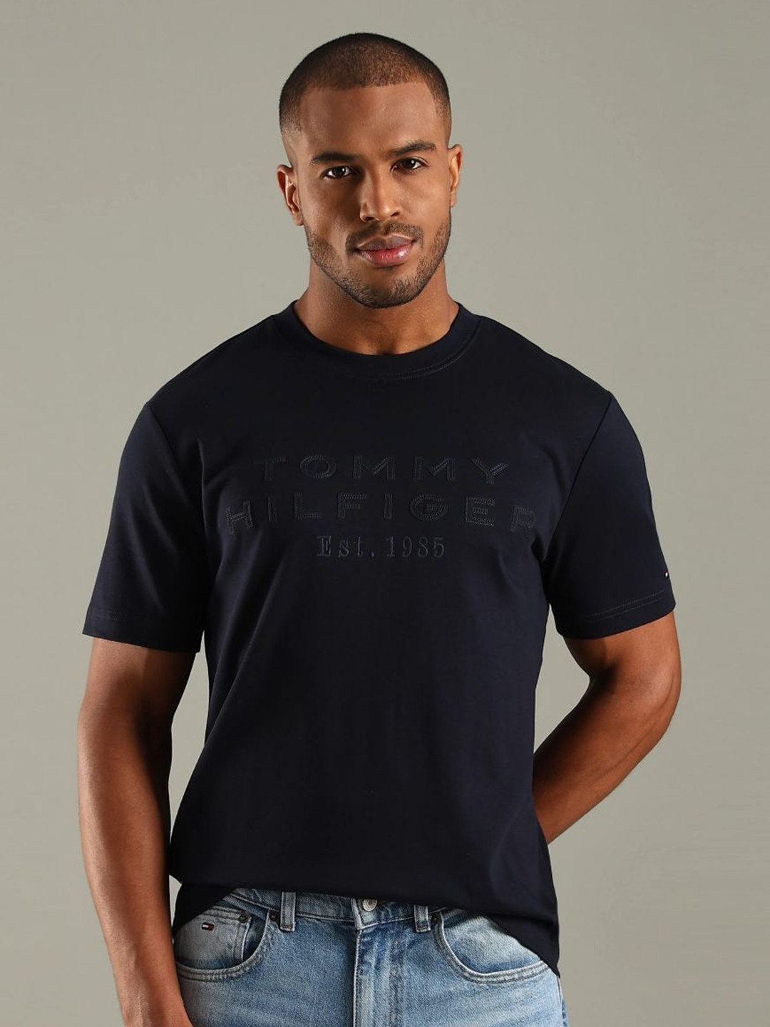 Tommy Hilfiger Brand Logo Printed T-shirt