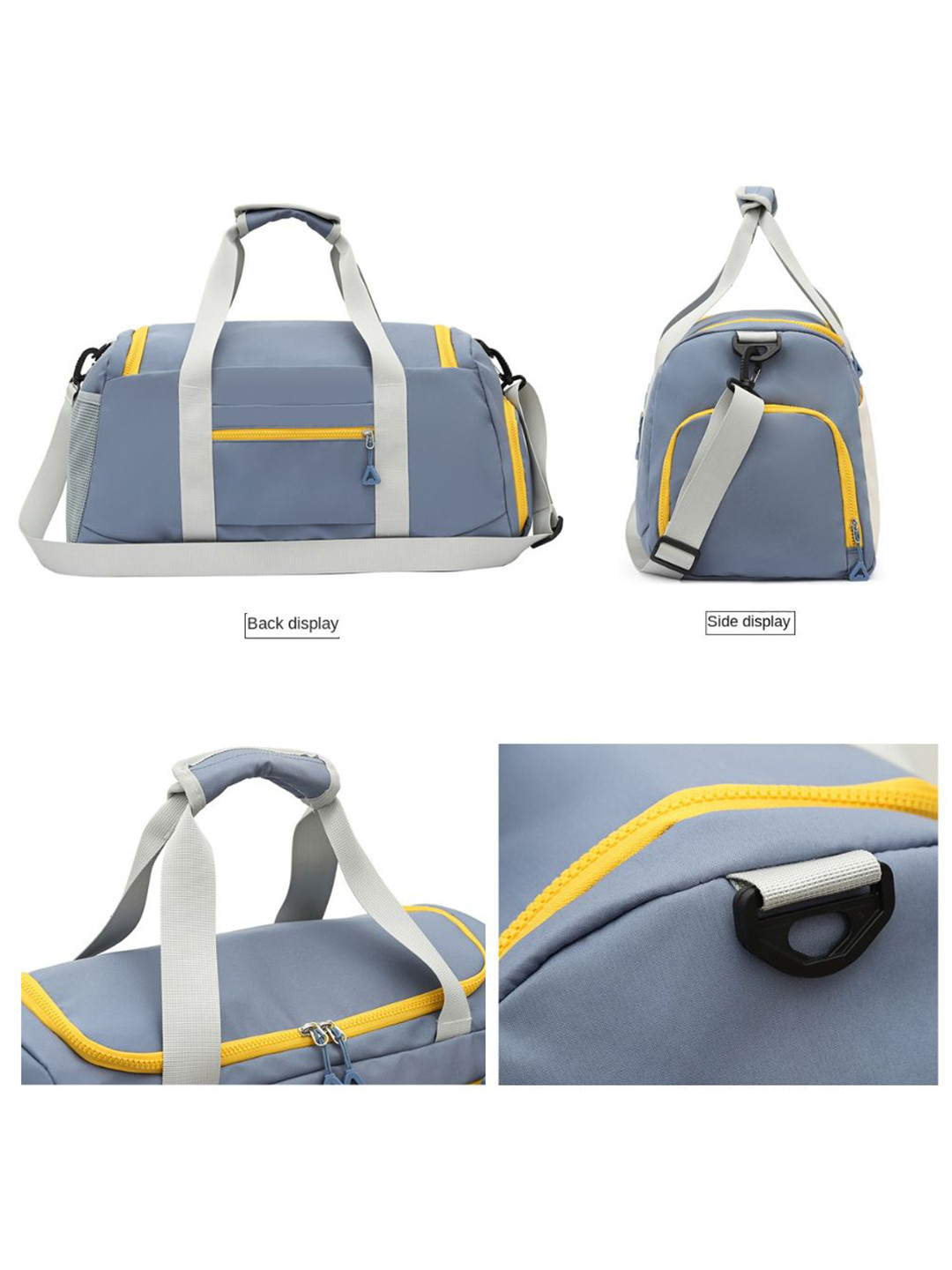 SWISS HORN Unisex Colourblocked Medium Foldable Casual Duffel Bag - Image 5