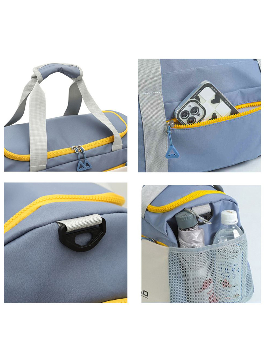 SWISS HORN Unisex Colourblocked Medium Foldable Casual Duffel Bag - Image 4