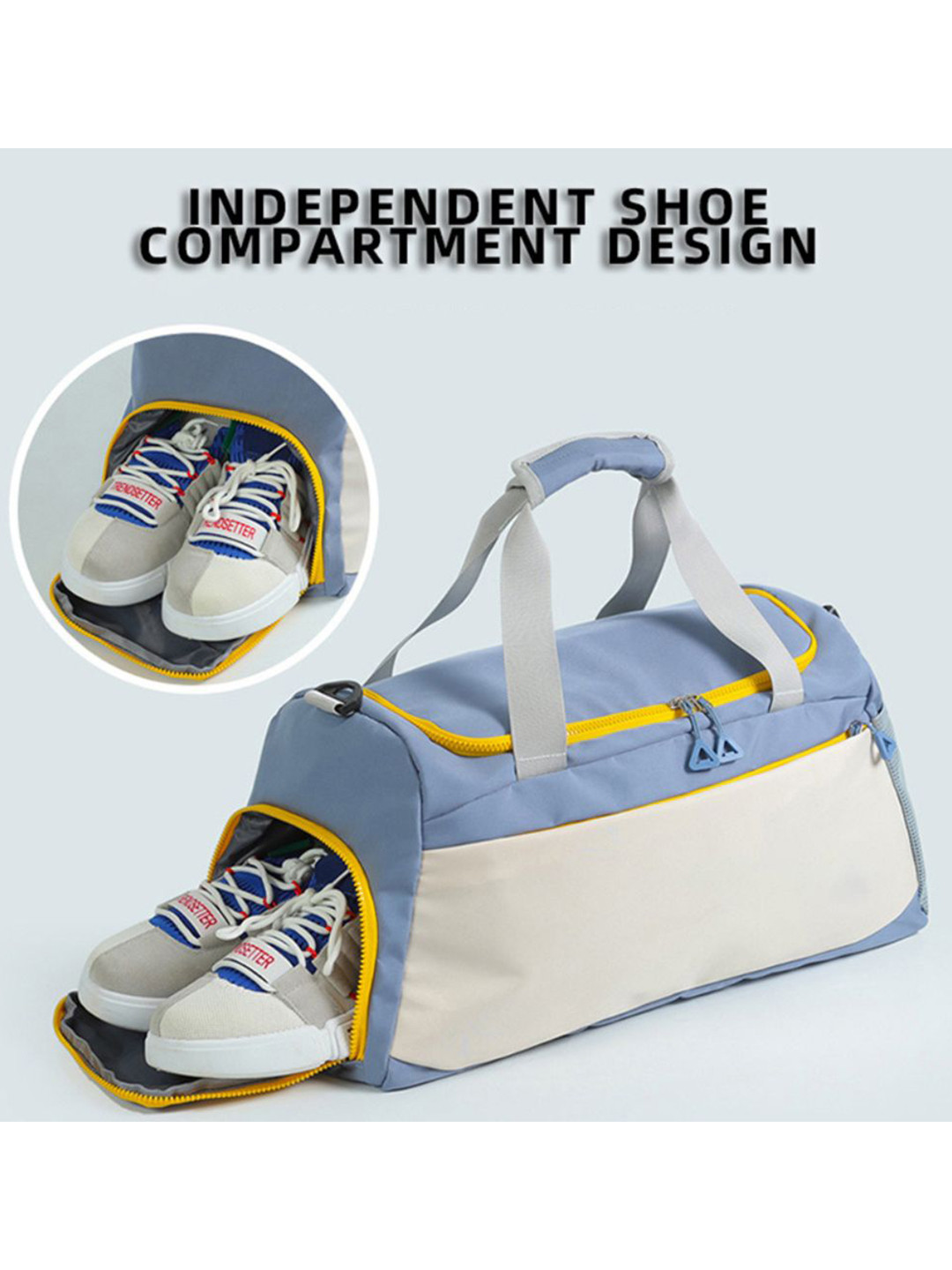 SWISS HORN Unisex Colourblocked Medium Foldable Casual Duffel Bag - Image 3