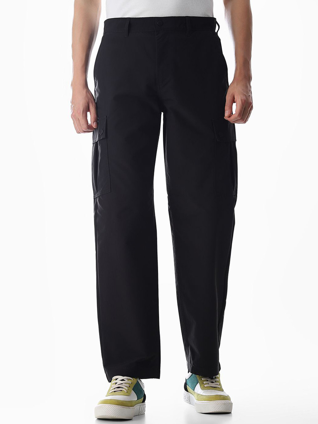 Jack & Jones Men Mid-Rise Cargos Trousers
