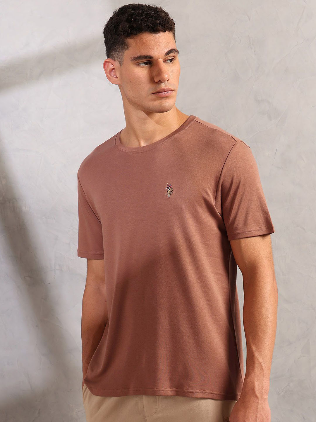 U.S. Polo Assn. Men Round Neck Skin Safe Lounge T-Shirt