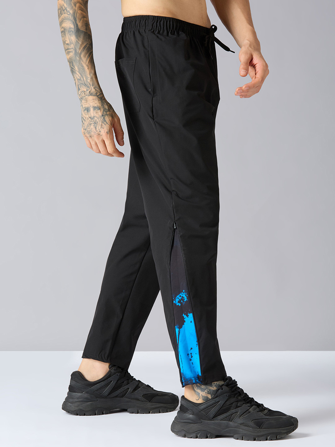 AESTHETIC NATION Men Mid-Relaxed-fit Rise Track Pant