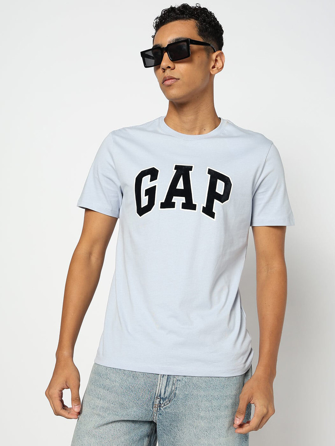 GAP Brand Logo Printed Pure Cotton T-shirt