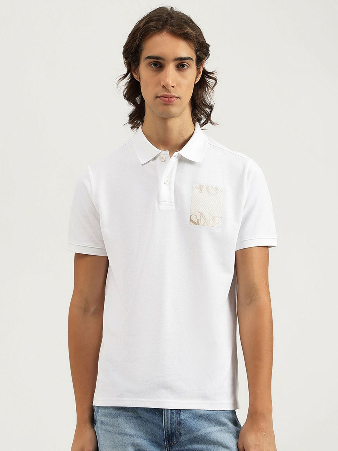 United Colors of Benetton Men Typography Printed Pure Cotton Relaxed Fit T-shirt