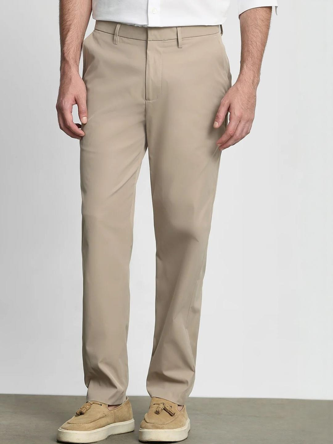 Mufti Men Slim Fit Mid-Rise Regular Trousers