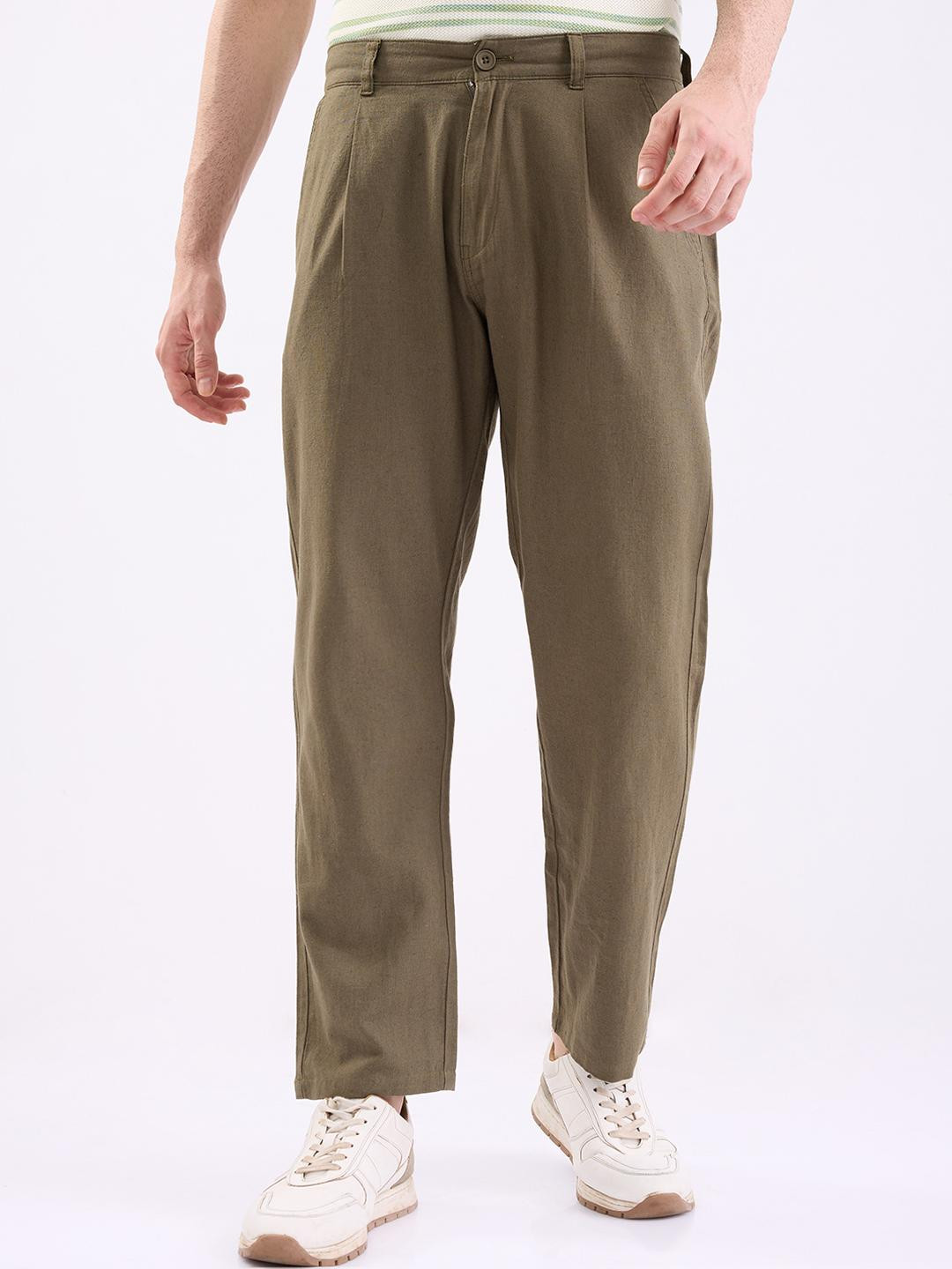 SPYKAR Men Cotton Casual Trousers