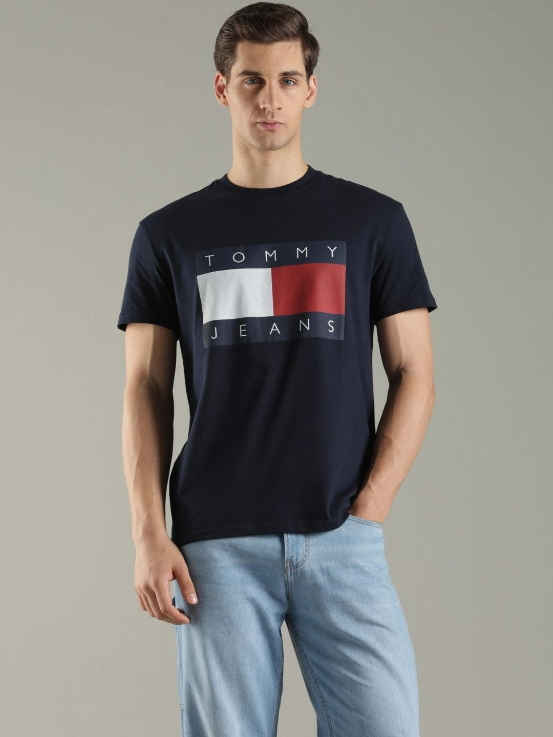 Tommy Hilfiger Men Brand Logo Printed T-shirt
