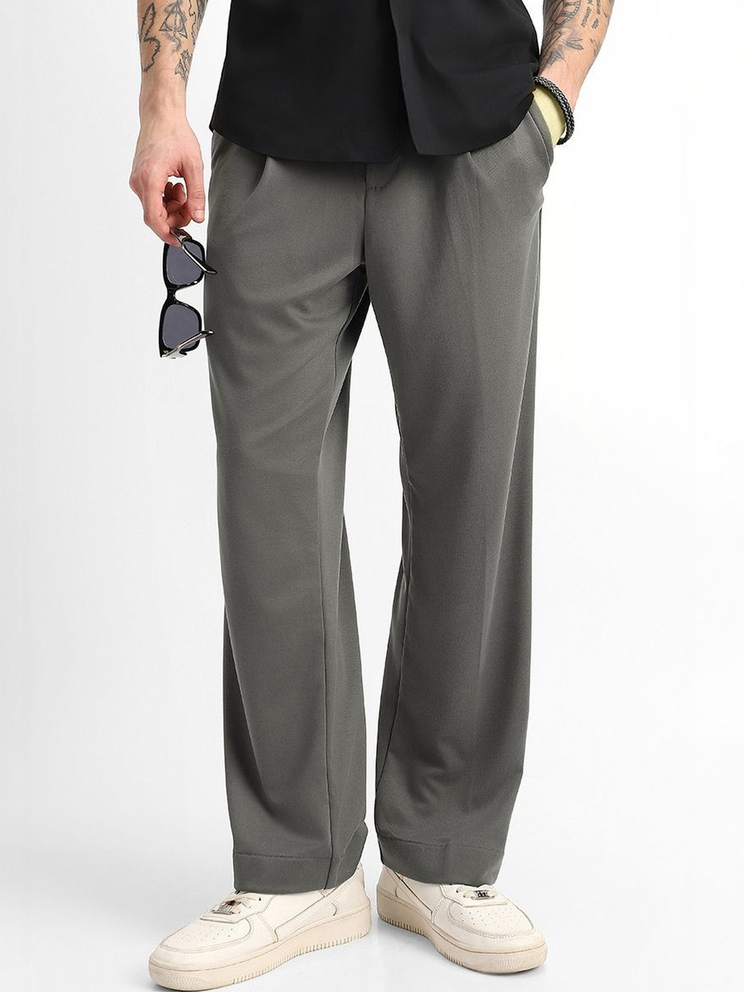 Snitch High-Rise Loose Fit Trousers