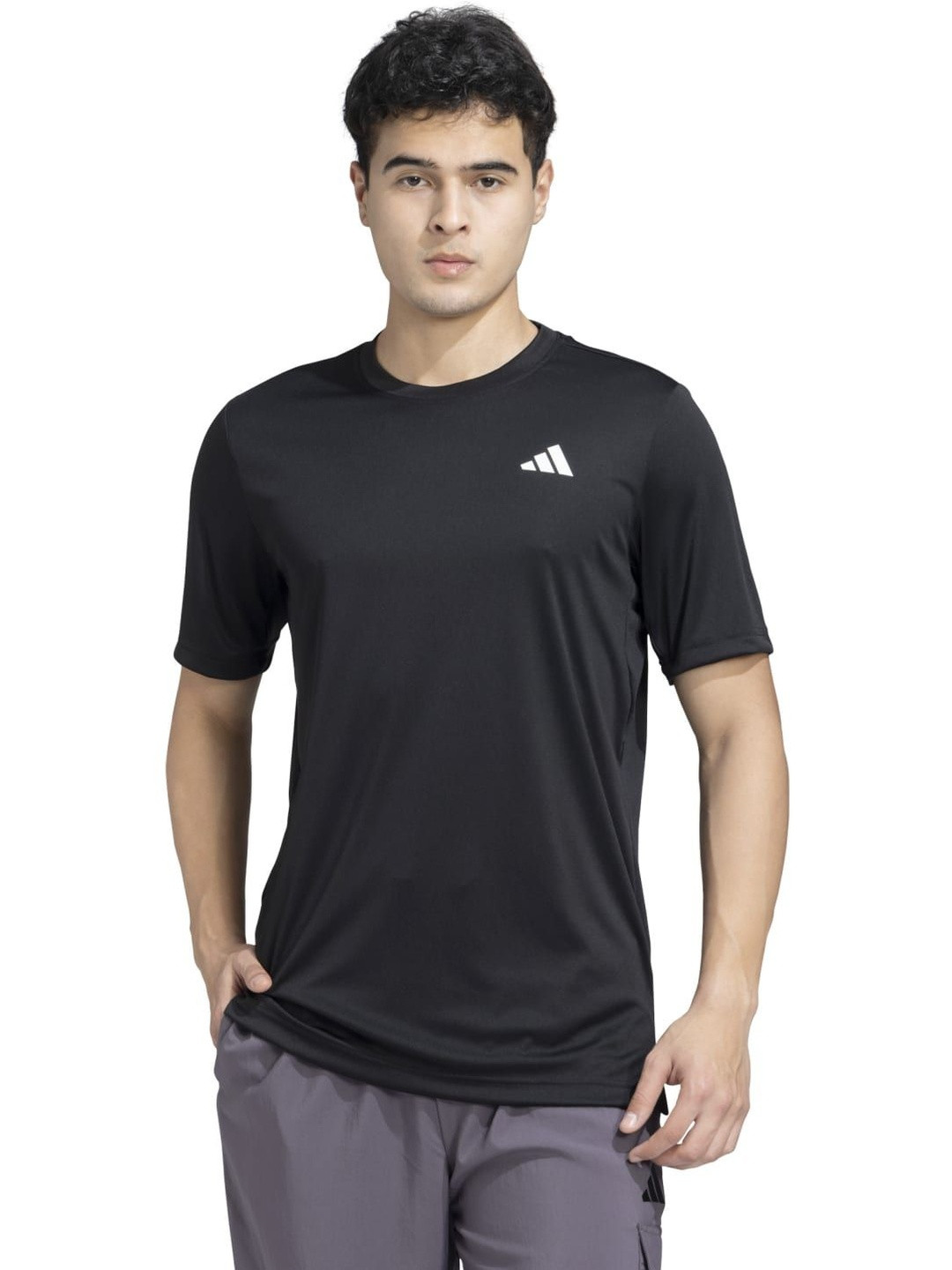 ADIDAS Logo-Detail Round Neck Club T-Shirt
