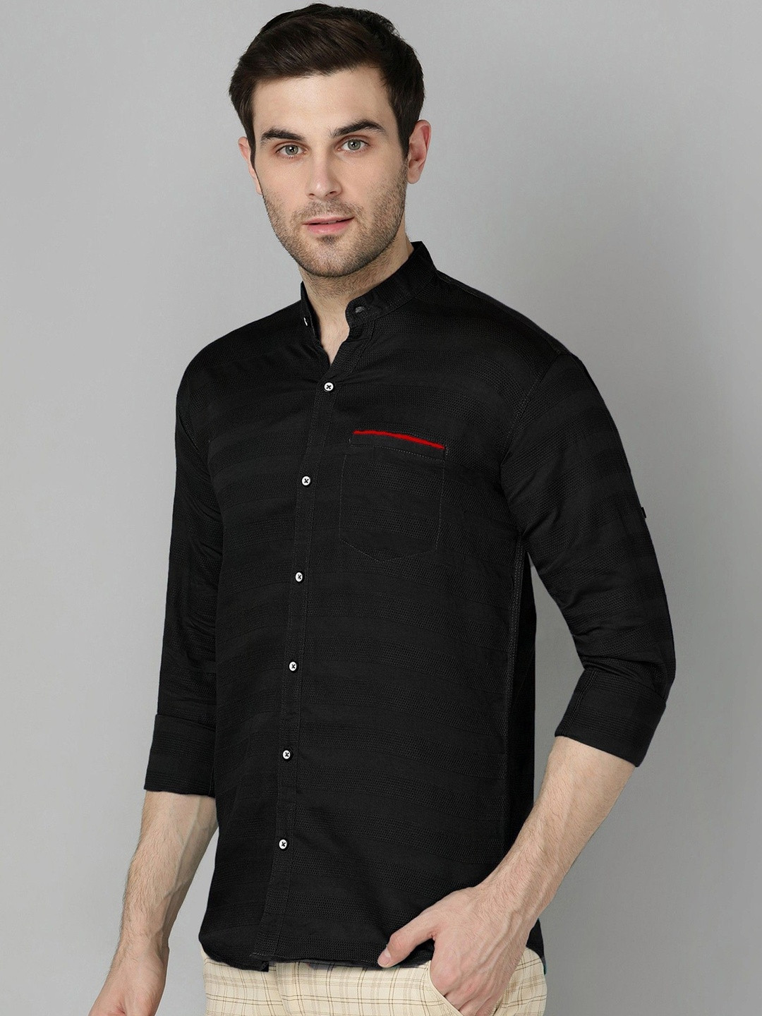 XENOR Men Slim Fit Casual Shirt - Image 1