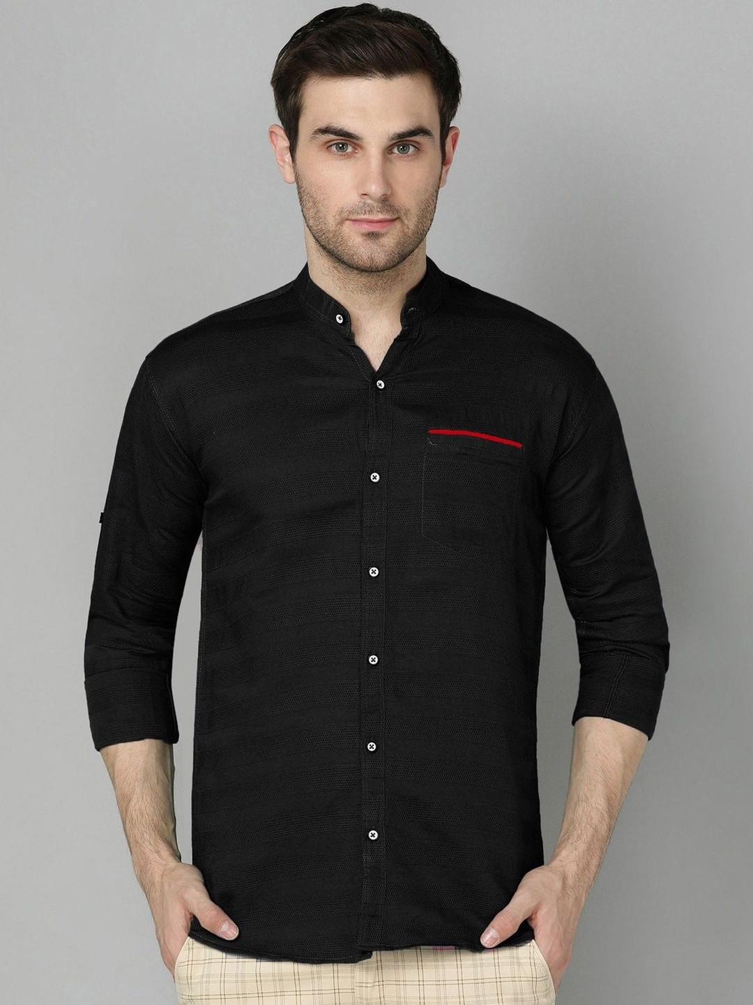 XENOR Men Slim Fit Casual Shirt - Image 3
