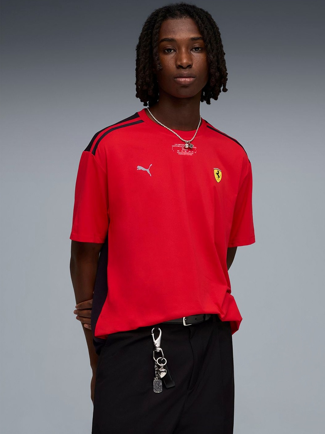 Scuderia Ferrari Men's Crew Neck Cloudspun Tee