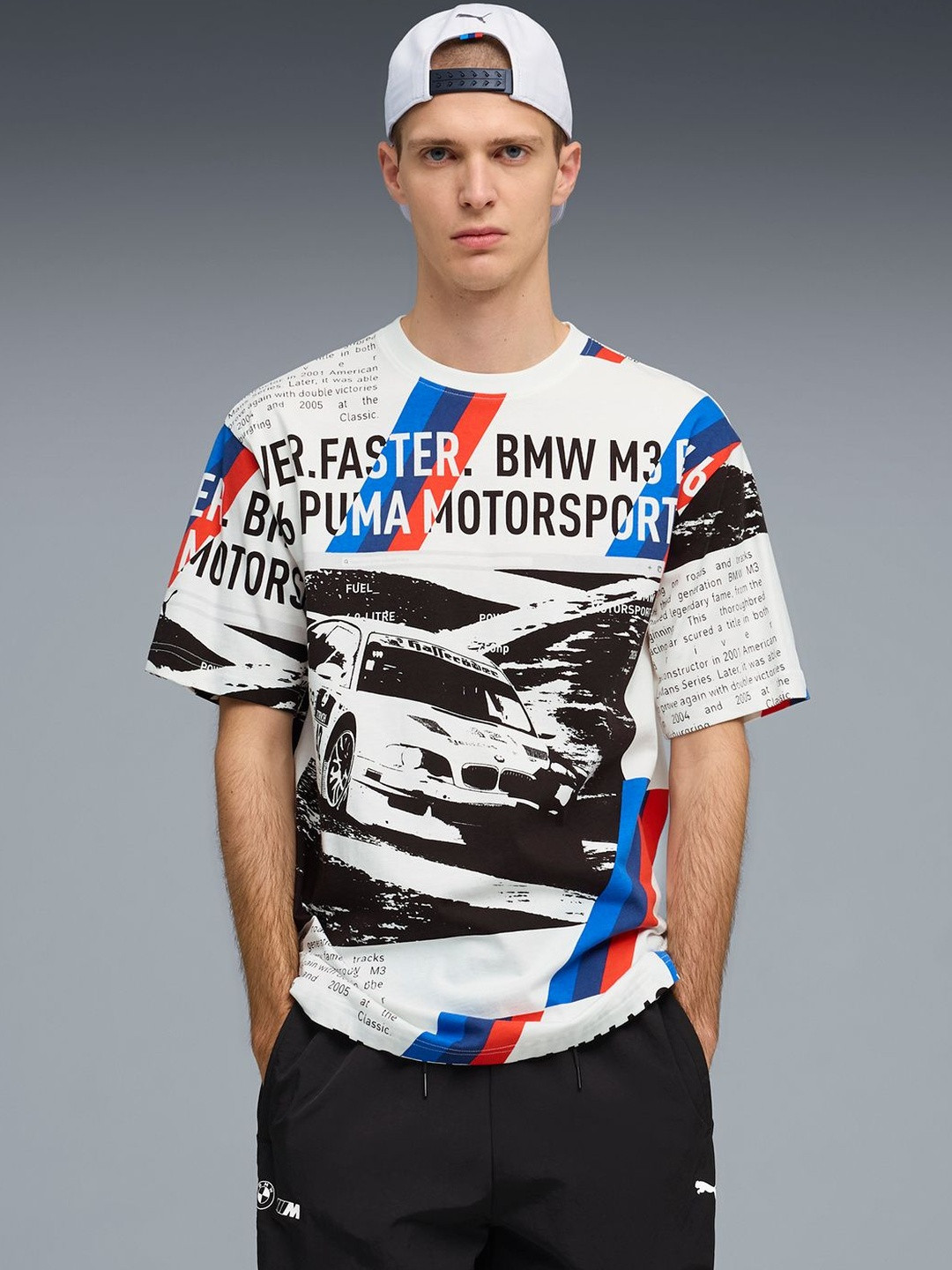 BMW M Motorsport Sportswear Men's Relaxed All-Over-Printed Tee
