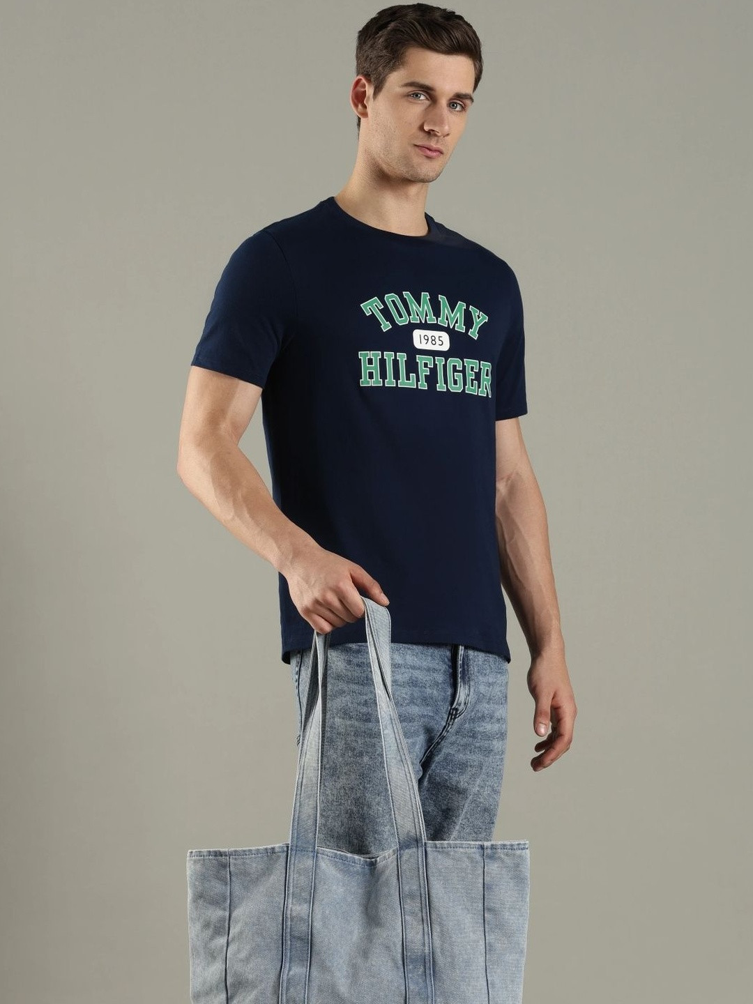 Tommy Hilfiger Men Brand Logo Printed T-shirt