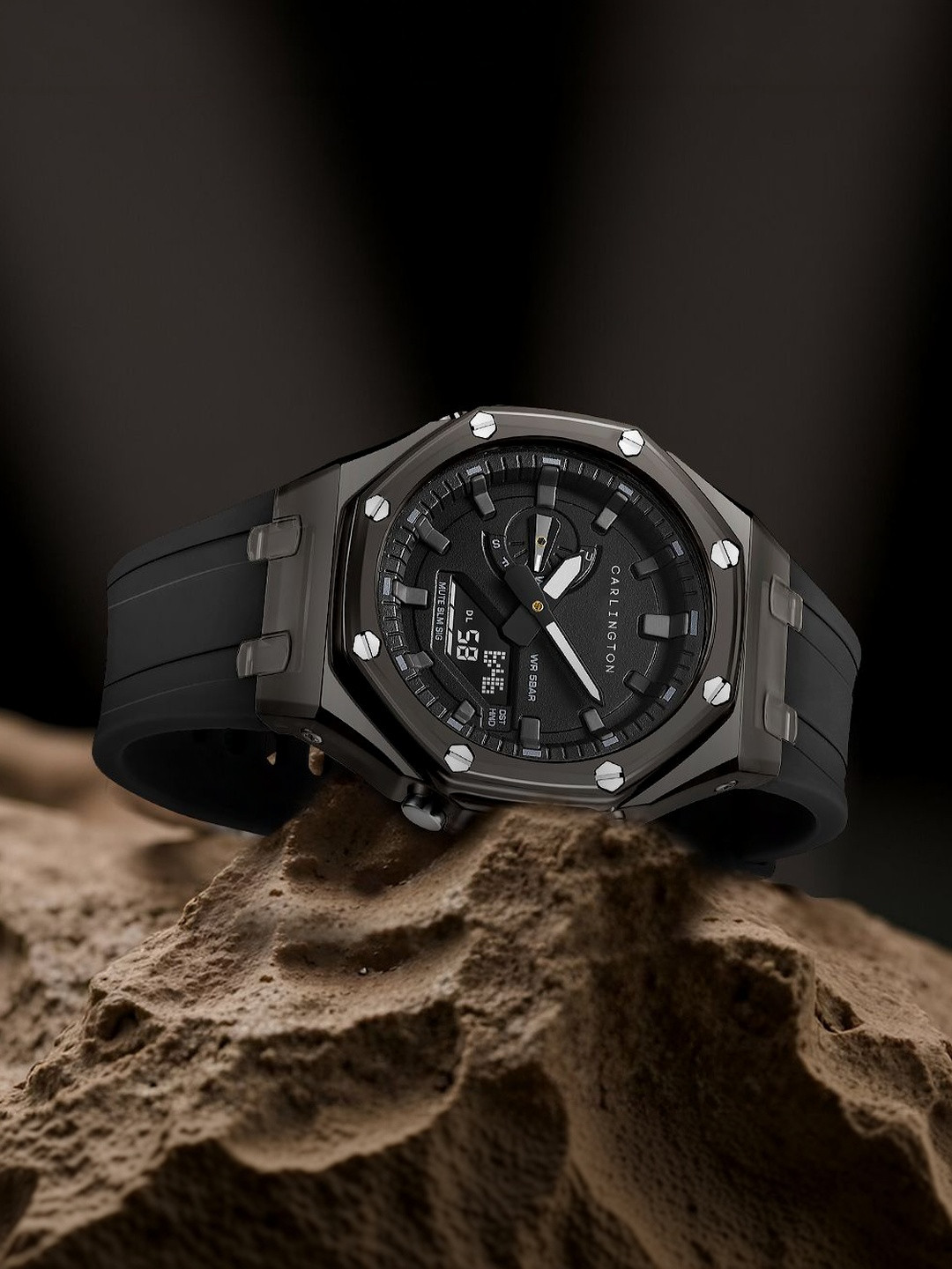 CARLINGTON Men Dial & Straps Analogue and Digital Multi Function - Image 6