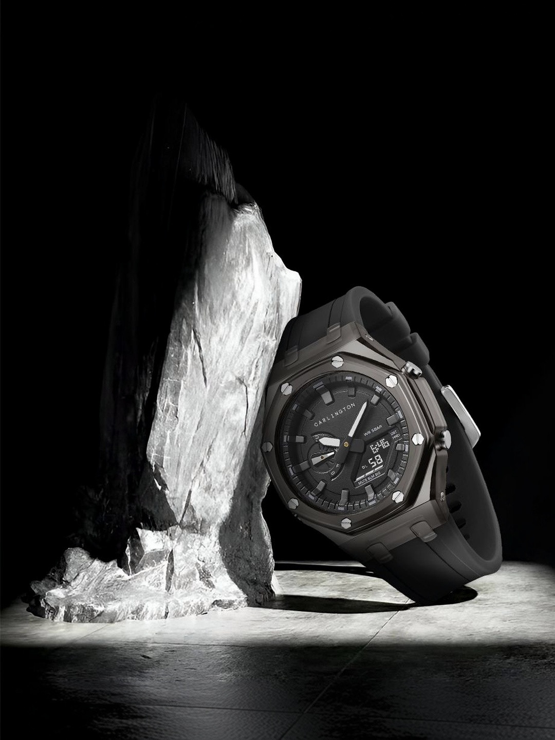 CARLINGTON Men Dial & Straps Analogue and Digital Multi Function - Image 5