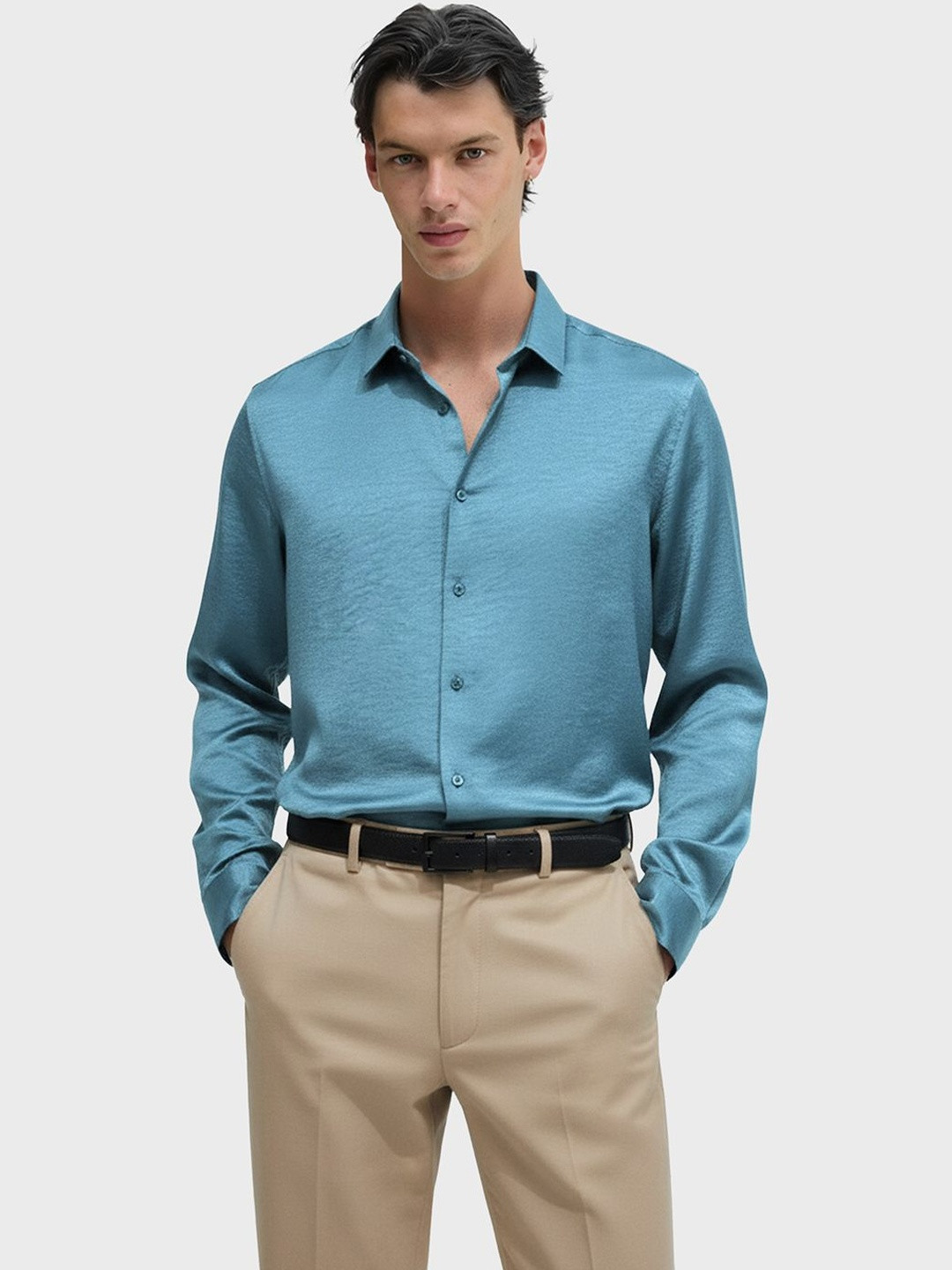 The Indian Garage Co Men Slim Fit Party Shirt