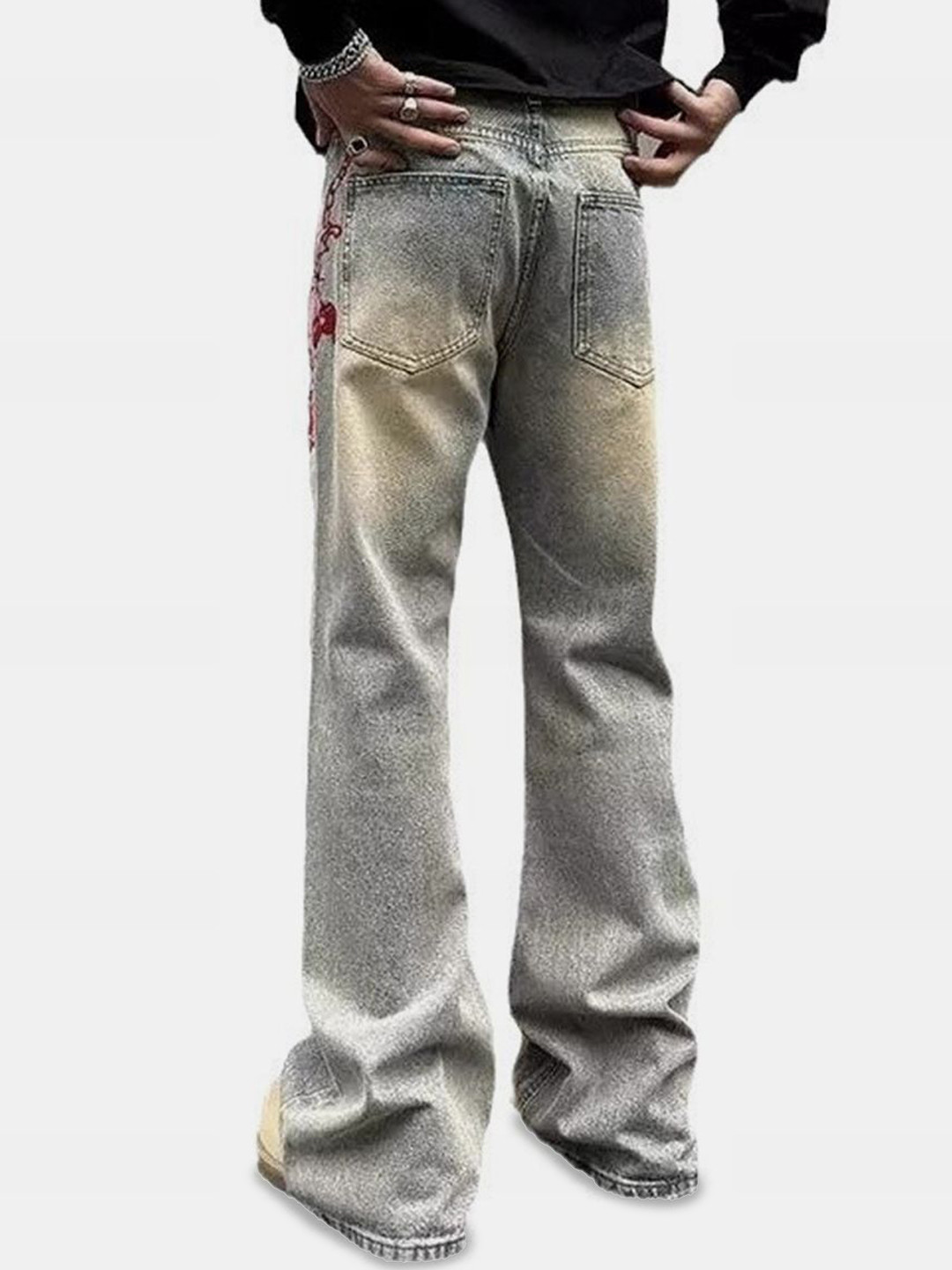 The Roadster Lifestyle Co Men Printed Regular Fit Mid Rise Jeans - Image 2