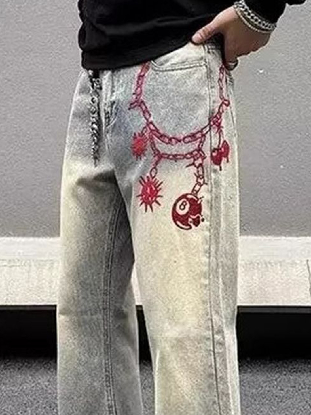 The Roadster Lifestyle Co Men Printed Regular Fit Mid Rise Jeans - Image 6