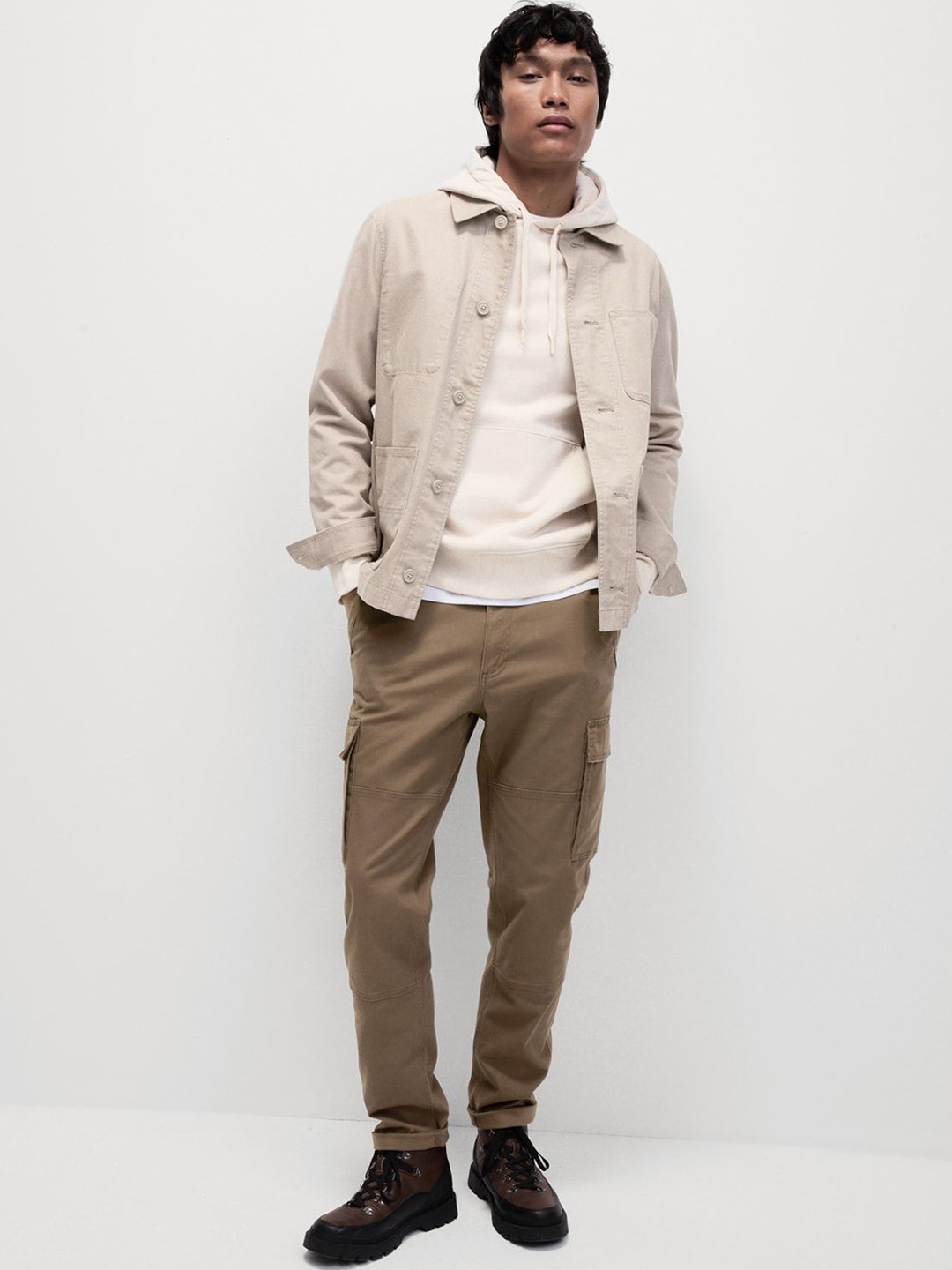 Marks & Spencer Tapered Fit Stretch Cargo Trousers