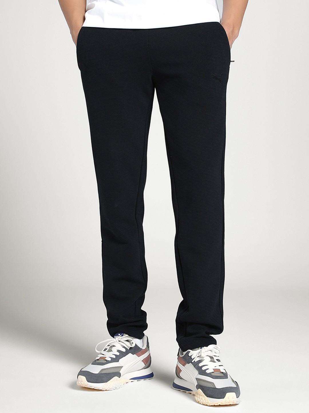 Puma Ess Ottoman Pure Cotton Slim Fit Track Pants